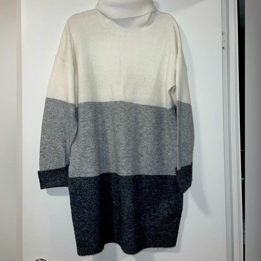 Turtle Neck Sweater Dress